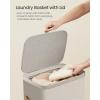 imageSONGMICS Laundry Basket 172 Gal Laundry Hamper Easy Assembly with Lid and Handles Removable Liner 154 x 87 x 295 Inches Cappuccino Beige ULCB810LH01Cappuccino Beige