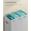 imageSONGMICS Laundry Basket 172 Gal Laundry Hamper Easy Assembly with Lid and Handles Removable Liner 154 x 87 x 295 Inches Cappuccino Beige ULCB810LH01Dove Gray
