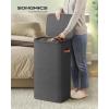 imageSONGMICS Laundry Basket 172 Gal Laundry Hamper Easy Assembly with Lid and Handles Removable Liner 154 x 87 x 295 Inches Cappuccino Beige ULCB810LH01Ink Black