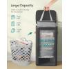 imageSONGMICS Laundry Basket 172 Gal Laundry Hamper Easy Assembly with Lid and Handles Removable Liner 154 x 87 x 295 Inches Cappuccino Beige ULCB810LH01Ink Black