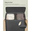 imageSONGMICS Laundry Basket 172 Gal Laundry Hamper Easy Assembly with Lid and Handles Removable Liner 154 x 87 x 295 Inches Cappuccino Beige ULCB810LH01Ink Black