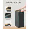 imageSONGMICS Laundry Hamper Laundry Basket with Lid Foldable Storage Basket Bamboo Frame for Bedroom Living Room Oxford Fabric 264 Gal 100 L Ink Black ULCB518BH01Slate Gray