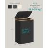 imageSONGMICS Laundry Hamper Laundry Basket with Lid Foldable Storage Basket Bamboo Frame for Bedroom Living Room Oxford Fabric 264 Gal 100 L Ink Black ULCB518BH01Ink Black
