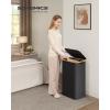 imageSONGMICS Laundry Hamper Laundry Basket with Lid Foldable Storage Basket Bamboo Frame for Bedroom Living Room Oxford Fabric 264 Gal 100 L Ink Black ULCB518BH01Ink Black