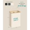 imageSONGMICS Laundry Hamper Laundry Basket with Lid Foldable Storage Basket Bamboo Frame for Bedroom Living Room Oxford Fabric 264 Gal 100 L Ink Black ULCB518BH01Cream White