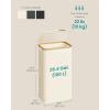 imageSONGMICS Laundry Hamper Laundry Basket with Lid Foldable Storage Basket Bamboo Frame for Bedroom Living Room Oxford Fabric 264 Gal 100 L Ink Black ULCB518BH01Cream White