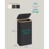 imageSONGMICS Laundry Hamper Laundry Basket with Lid Foldable Storage Basket Bamboo Frame for Bedroom Living Room Oxford Fabric 264 Gal 100 L Ink Black ULCB518BH01Ink Black