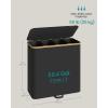 imageSONGMICS Laundry Hamper Laundry Sorter with Lid Storage Basket Bin Removable Liners Bamboo Frame for Bedroom 4 Sections 594 Gallon 225 L Ink Black ULCB534BH01Ink Black