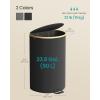 imageSONGMICS Laundry Hamper Laundry Sorter with Lid Storage Basket Bin Removable Liners Bamboo Frame for Bedroom 4 Sections 594 Gallon 225 L Ink Black ULCB534BH01Ink Black