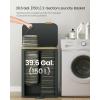 imageSONGMICS Laundry Hamper Laundry Sorter with Lid Storage Basket Bin Removable Liners Bamboo Frame for Bedroom 4 Sections 594 Gallon 225 L Ink Black ULCB534BH01Slate Gray