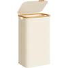 imageSONGMICS Laundry Hamper Laundry Basket with Lid Foldable Storage Basket Bamboo Frame for Bedroom Living Room Oxford Fabric 264 Gal 100 L Ink Black ULCB518BH01Cream White