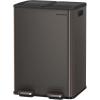 imageSONGMICS Trash Can 2 x 8 Gallon 2 x 30 L DualCompartment Garbage Can with SoftClose Lid Pedal and Inner Buckets Stainless Steel Includes 15 Liner Bags Matte White ULTB741W01Slate Gray
