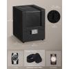 imageSONGMICS Automatic Single Watch Winder Box with Quiet Motor for Automatic Watches with LED Light Adjustable Pillow Lock 4 Winding Settings Includes a USBC Charging Cable Black UJWB030B012 Slot