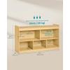 imageSONGMICS Kids Toy Storage Shelf Montessori Shelf for Toys with 5 Open Compartments Storage Unit for Childrens Room Playroom Living Room 118 x 442 x 256 Inches Beech Beige UGKR052YZ01Beech Beige