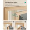 imageSONGMICS OvertheDoor Organizer 5Tier Door Hanging Storage Shelf HeavyDuty Closet Hanging Organizer Foldable Transparent Pockets Metal Hooks Ink Black URDH010BH01Dove Gray