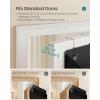 imageSONGMICS OvertheDoor Organizer 9Compartment Door Hanging Storage Shelf Foldable Closet Hanging Organizer HeavyDuty Metal Hooks Transparent Ink Black URDH009BH01Ink Black