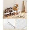 imageSONGMICS Spice Racks Set of 2 Metal Cabinet Shelf Organizers Countertop Organizers Shelf Risers Stackable Expandable White UKCS003W01White