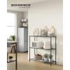 imageSONGMICS Storage Shelf Metal Wire Shelving Unit Adjustable Shelves for Garage Bedroom Living Room Kitchen Pantry 5 Tier 118 x 354 x 63 Inches Ink Black ULGR195BH01SInk Black