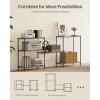 imageSONGMICS Storage Shelf Metal Wire Shelving Unit Adjustable Shelves for Garage Bedroom Living Room Kitchen Pantry 5 Tier 118 x 354 x 63 Inches Ink Black ULGR195BH01SInk Black