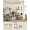 imageSONGMICS Storage Shelf Metal Wire Shelving Unit Adjustable Shelves for Garage Bedroom Living Room Kitchen Pantry 5 Tier 118 x 354 x 63 Inches Ink Black ULGR195BH01SInk Black
