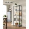 imageSONGMICS Storage Shelf Metal Wire Shelving Unit Adjustable Shelves for Garage Bedroom Living Room Kitchen Pantry 5 Tier 118 x 354 x 63 Inches Ink Black ULGR195BH01SInk Black