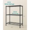 imageSONGMICS Storage Shelf Metal Wire Shelving Unit Adjustable Shelves for Garage Bedroom Living Room Kitchen Pantry 5 Tier 118 x 354 x 63 Inches Ink Black ULGR195BH01SInk Black