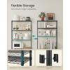 imageSONGMICS Storage Shelf Metal Wire Shelving Unit Adjustable Shelves for Garage Bedroom Living Room Kitchen Pantry 5 Tier 118 x 354 x 63 Inches Ink Black ULGR195BH01SInk Black