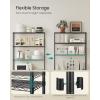 imageSONGMICS Storage Shelf Metal Wire Shelving Unit Adjustable Shelves for Garage Bedroom Living Room Kitchen Pantry 5 Tier 118 x 354 x 63 Inches Ink Black ULGR195BH01SInk Black
