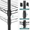 imageSONGMICS Storage Shelf Metal Wire Shelving Unit Adjustable Shelves for Garage Bedroom Living Room Kitchen Pantry 5 Tier 118 x 354 x 63 Inches Ink Black ULGR195BH01SInk Black