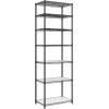imageSONGMICS Storage Shelf Metal Wire Shelving Unit Adjustable Shelves for Garage Bedroom Living Room Kitchen Pantry 5 Tier 118 x 354 x 63 Inches Ink Black ULGR195BH01SInk Black