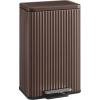 imageSONGMICS Trash Can 13 Gallon 50 L Garbage Can for Kitchen with Lid Pedal and Removable Inner Bucket Soft Close Stainless Steel 15 Trash Bags Code K Included Midnight Blue ULTB586QZ01Brown