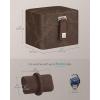imageSONGMICS 2 Watch Travel Case 2Slot Watch Box Pillow with Hidden Storage Adjustable Divider Flap Pocket 4 x 47 x 33 Inches Gift Idea Brown Surface Brown Lining UJWB029KZ01Brown  Brown