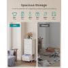 imageSONGMICS BELLAH Collection  Dresser for Bedroom Chest of Drawers Storage Organizer Unit Closet Entryway Steel 5 Drawers Farmhouse Rustic White and Honey Brown ULGS322WJ02SCloud White  Snow White