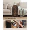 imageSONGMICS BELLAH Collection  Dresser for Bedroom Chest of Drawers Storage Organizer Unit Closet Entryway Steel 5 Drawers Farmhouse Rustic White and Honey Brown ULGS322WJ02SRustic Brown  Ink Black