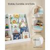 imageSONGMICS Kids Bookcase 5Tier Montessori Bookshelf FrontFacing Book Display Rack for Childrens Room Reading Nook 118 x 315 x 315 Inches Cloud White UGKR076WZ01Cloud White