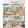 imageSONGMICS Kids Bookcase 5Tier Montessori Bookshelf FrontFacing Book Display Rack for Childrens Room Reading Nook 118 x 315 x 315 Inches Cloud White UGKR076WZ01Cloud White