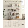 imageSONGMICS Storage Shelf Metal Wire Shelving Unit Adjustable Shelves for Garage Bedroom Living Room Kitchen Pantry 5 Tier 118 x 354 x 63 Inches Ink Black ULGR195BH01SSilver