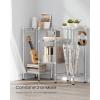 imageSONGMICS Storage Shelf Metal Wire Shelving Unit Adjustable Shelves for Garage Bedroom Living Room Kitchen Pantry 5 Tier 118 x 354 x 63 Inches Ink Black ULGR195BH01SSilver  Translucent