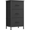 imageSONGMICS BELLAH Collection  Dresser for Bedroom Chest of Drawers Storage Organizer Unit Closet Entryway Steel 5 Drawers Farmhouse Rustic White and Honey Brown ULGS322WJ02SInk Black  Ebony Black