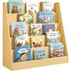 imageSONGMICS Kids Bookcase 5Tier Montessori Bookshelf FrontFacing Book Display Rack for Childrens Room Reading Nook 118 x 315 x 315 Inches Cloud White UGKR076WZ01Beech Beige