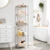 imageSONGMICS Metal Storage Shelves 5Tier Wire Shelving Unit Kitchen Rack Adjustable Shelves 4 Hooks Shelf Liners 118 x 157 x 591 Inches Total Load Capacity 220 lb for Garage Silver ULGR105E01Silver