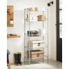 imageSONGMICS Metal Storage Shelves 5Tier Wire Shelving Unit Kitchen Rack Adjustable Shelves 4 Hooks Shelf Liners 118 x 157 x 591 Inches Total Load Capacity 220 lb for Garage Silver ULGR105E01Silver
