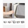 imageSONGMICS Storage Bins with Lids Set of 4 Dorm Storage Bins Collapsible Cubes with Magnetic Closures a SemiOpen Front Lid Can Stay Open after Stacked up Gray URLB22GY