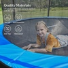image:imageSONGMICS Trampoline 15 ft Outdoor Trampoline for Kids Adults with Basketball Hoop Safety Enclosure Inner Net Ladder Spring Cover Pad Max Load 209 lb Blue and Black USTR154Q01
