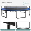image:imageSONGMICS Trampoline 15 ft Outdoor Trampoline for Kids Adults with Basketball Hoop Safety Enclosure Inner Net Ladder Spring Cover Pad Max Load 209 lb Blue and Black USTR154Q01