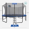 image:imageSONGMICS Trampoline 15 ft Outdoor Trampoline for Kids Adults with Basketball Hoop Safety Enclosure Inner Net Ladder Spring Cover Pad Max Load 209 lb Blue and Black USTR154Q01