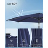 image:imageSONGMICS 9 ft Solar Patio Umbrella 32 LED Lights Lighted Table Outdoor Umbrella UPF 50 30 DualTilt System for Garden Balcony Patio Backyard Market Without Base Navy Blue UGPU011L01Navy Blue