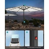 image:imageSONGMICS 9 ft Solar Patio Umbrella 32 LED Lights Lighted Table Outdoor Umbrella UPF 50 30 DualTilt System for Garden Balcony Patio Backyard Market Without Base Navy Blue UGPU011L01Beige