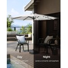 image:imageSONGMICS 9 ft Solar Patio Umbrella 32 LED Lights Lighted Table Outdoor Umbrella UPF 50 30 DualTilt System for Garden Balcony Patio Backyard Market Without Base Navy Blue UGPU011L01Beige