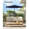image:imageSONGMICS 9 ft Solar Patio Umbrella 32 LED Lights Lighted Table Outdoor Umbrella UPF 50 30 DualTilt System for Garden Balcony Patio Backyard Market Without Base Navy Blue UGPU011L01Navy Blue